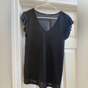 Boohoo size 8 black top